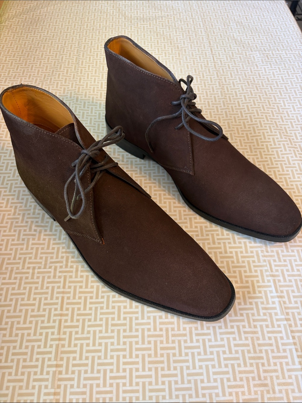 Carlos By Carlos Santana Corazon Chukka Boots Brown Suede Men’s Size 9